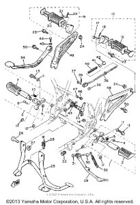 XJ750RH Подножки
