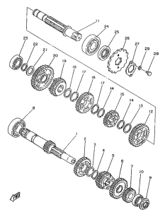 SR250SP Трансмиссия