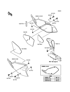 KLX250 Боковые обтекатели