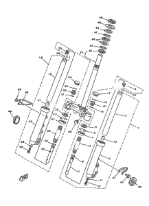 YA50R Передняя вилка