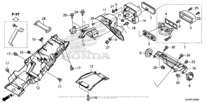 CBR300R Задний бампер