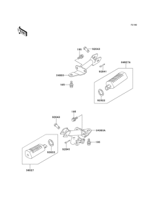 KE100 Подножки