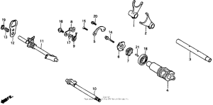 VT1100C Вилка переключения передач