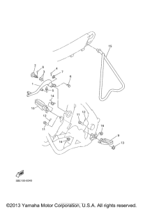 YZ426FP Подножки