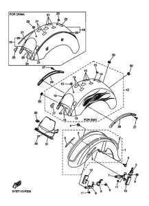 XVS1100A XVS11AW Крыло