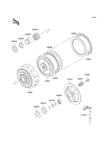 EX250 Сцепление