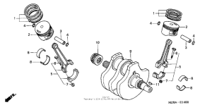VT600CD Коленвал