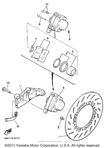 FJ600L Задний суппорт