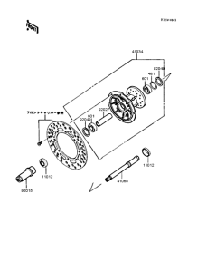  Переднее колесо