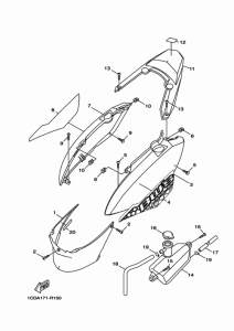 YW50F Боковые обтекатели