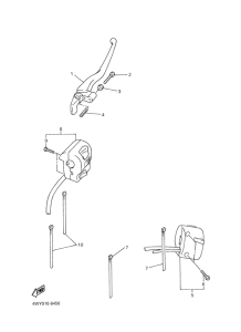 XVZ1300A Handle switch. lever