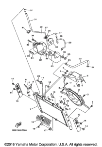XSR900 Радиатор и Патрубки