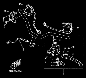 CW50 Handle switch. lever