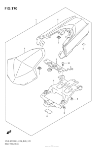 GSX-R1000Z Seat Tail Box (Gsx-R1000Zl3 E33)