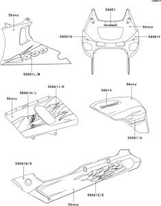ZX600 Decals(ebony)(zx600-e3)