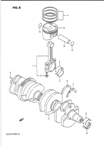 GSX-R1100 Вал коленчатый