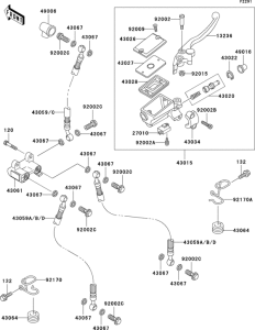 ZR1100 Главный тормозной цилиндр