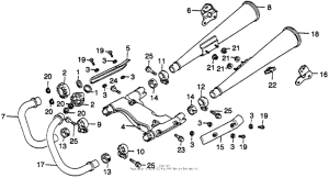 CB400 Глушитель