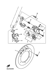 XV250 Передний суппорт