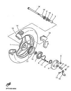 PW50 Переднее колесо