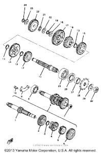 YZ80C Трансмиссия