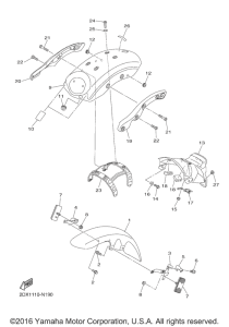 XVS950CUD Крыло