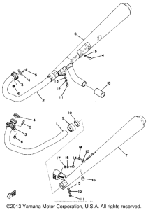 XS500C Выхлопная система