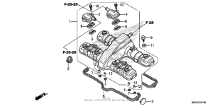 CB1100S (ABS) Крышка головки цилиндров