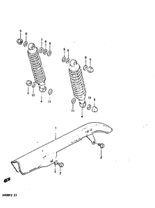 GSX400 Chain case - shock absorber