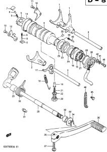 GSX750 Переключение передач