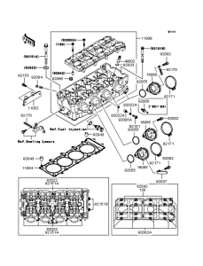 ZX1200 Головка цилиндров