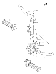 GSX-R1100 Рулевой рычаг