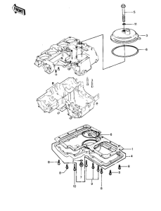 KZ1000 Крышка сапуна / маслосборник