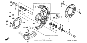 CR500R Переднее колесо