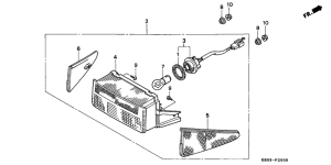 CB250 Taillight unit ass`y