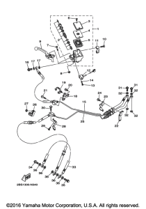 XT1200ZE Главный тормозной цилиндр