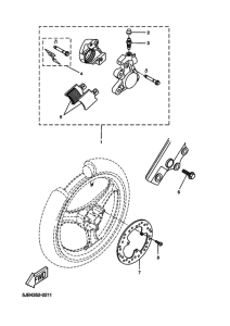 YH50 Передний суппорт