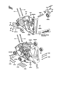 KH125 Картер двигателя