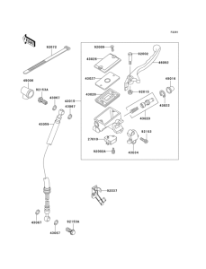 EX250 Front master cylinder(f15-f18)