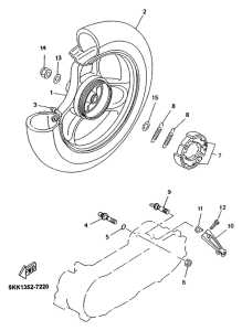 YN100 Переднее колесо