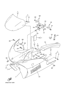 TZ250 Обтекатель 1