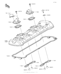 ZR1000 Крышка головки цилиндров