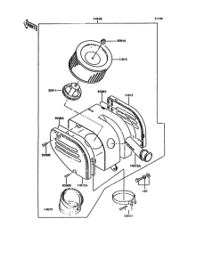 KH125 Воздушный фильтр