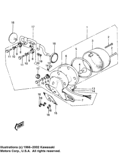 KE100 Taillight unit ass`y