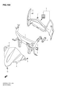GSF650 Приборная панель