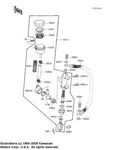 KZ1100 Задний тормозной цилиндр
