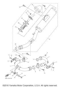 WR250F Выхлопная система