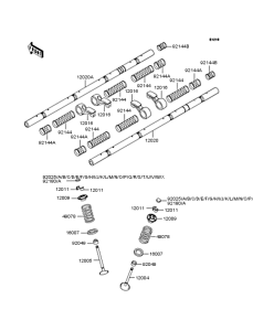 ZR1200 Rocker arms / valves