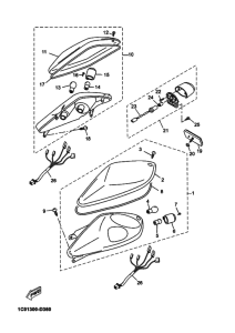 YP125R Taillight unit ass`y