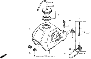 Z50R Топливный бак